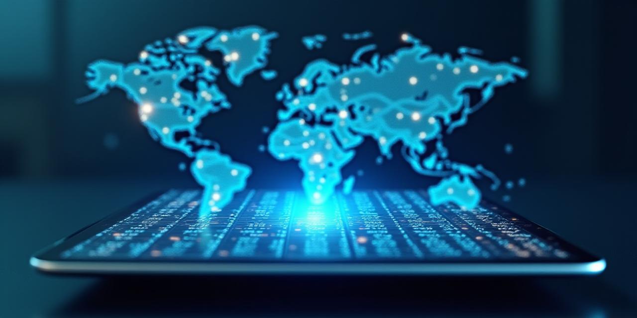 High-tech digital security interface
